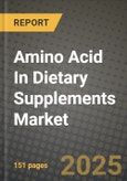 Amino Acid In Dietary Supplements Market Size & Market Share Data, Latest Trend Analysis and Future Growth Intelligence Report - Forecast by Type, by Form, by Distribution Channel, by End User, by Application, Analysis and Outlook from 2023 to 2030- Product Image