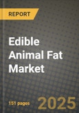 Edible Animal Fat Market Size & Market Share Data, Latest Trend Analysis and Future Growth Intelligence Report - Forecast by Type, by Application, Analysis and Outlook from 2023 to 2030- Product Image