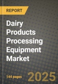 Dairy Products Processing Equipment Market Size & Market Share Data, Latest Trend Analysis and Future Growth Intelligence Report - Forecast by Type, by Application, by Operation, by Distribution Channel, Analysis and Outlook from 2023 to 2030- Product Image