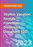 SkyRun Vacation Rentals Franchise Disclosure Document FDD- Product Image