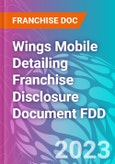 Wings Mobile Detailing Franchise Disclosure Document FDD- Product Image