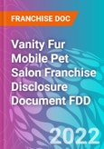 Vanity Fur Mobile Pet Salon Franchise Disclosure Document FDD- Product Image