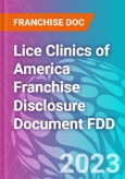 Lice Clinics of America Franchise Disclosure Document FDD- Product Image