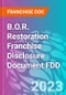 B.O.R. Restoration Franchise Disclosure Document FDD - Product Thumbnail Image