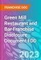 Green Mill Restaurant and Bar Franchise Disclosure Document FDD - Product Thumbnail Image