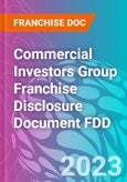 Commercial Investors Group Franchise Disclosure Document FDD- Product Image