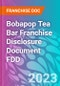 Bobapop Tea Bar Franchise Disclosure Document FDD - Product Thumbnail Image