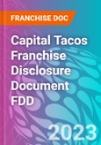 Capital Tacos Franchise Disclosure Document FDD- Product Image