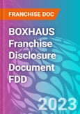 BOXHAUS Franchise Disclosure Document FDD- Product Image