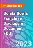 Bonita Bowls Franchise Disclosure Document FDD- Product Image