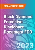 Black Diamond Franchise Disclosure Document FDD- Product Image