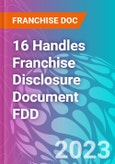 16 Handles Franchise Disclosure Document FDD- Product Image