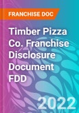 Timber Pizza Co. Franchise Disclosure Document FDD- Product Image