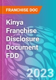 Kinya Franchise Disclosure Document FDD- Product Image
