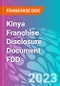 Kinya Franchise Disclosure Document FDD - Product Thumbnail Image