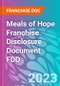 Meals of Hope Franchise Disclosure Document FDD - Product Thumbnail Image