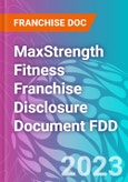 MaxStrength Fitness Franchise Disclosure Document FDD- Product Image