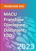 MACU Franchise Disclosure Document FDD- Product Image
