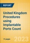 United Kingdom (UK) Procedures using Implantable Ports Count by Segments (Implantable Ports Placed for Chemotherapy Treatments and Implantable Ports Placed for Other Indications) and Forecast to 2030 - Product Image