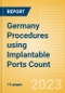 Germany Procedures using Implantable Ports Count by Segments (Implantable Ports Placed for Chemotherapy Treatments and Implantable Ports Placed for Other Indications) and Forecast to 2030 - Product Thumbnail Image