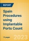 Spain Procedures using Implantable Ports Count by Segments (Implantable Ports Placed for Chemotherapy Treatments and Implantable Ports Placed for Other Indications) and Forecast to 2030 - Product Image