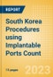 South Korea Procedures using Implantable Ports Count by Segments (Implantable Ports Placed for Chemotherapy Treatments and Implantable Ports Placed for Other Indications) and Forecast to 2030 - Product Thumbnail Image