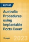 Australia Procedures using Implantable Ports Count by Segments (Implantable Ports Placed for Chemotherapy Treatments and Implantable Ports Placed for Other Indications) and Forecast to 2030 - Product Thumbnail Image