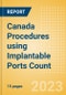 Canada Procedures using Implantable Ports Count by Segments (Implantable Ports Placed for Chemotherapy Treatments and Implantable Ports Placed for Other Indications) and Forecast to 2030 - Product Image