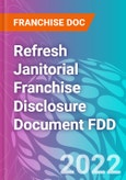 Refresh Janitorial Franchise Disclosure Document FDD- Product Image
