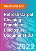 Refresh Carpet Cleaning Franchise Disclosure Document FDD- Product Image