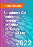 Salvatore's Old Fashioned Pizzeria Franchise Disclosure Document FDD- Product Image
