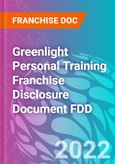 Greenlight Personal Training Franchise Disclosure Document FDD- Product Image