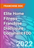 Elite Home Fitness Franchise Disclosure Document FDD- Product Image