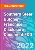 Southern Steer Butcher Franchise Disclosure Document FDD- Product Image