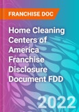 Home Cleaning Centers of America Franchise Disclosure Document FDD- Product Image