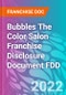 Bubbles The Color Salon Franchise Disclosure Document FDD - Product Thumbnail Image