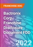 Bactronix Corp. Franchise Disclosure Document FDD- Product Image