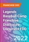 Legends Baseball Camp Franchise Disclosure Document FDD - Product Thumbnail Image