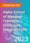 Alpha School of Massage Franchise Disclosure Document FDD - Product Thumbnail Image