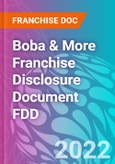 Boba & More Franchise Disclosure Document FDD- Product Image