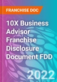 10X Business Advisor Franchise Disclosure Document FDD- Product Image