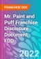 Mr. Paint and Puff Franchise Disclosure Document FDD - Product Thumbnail Image
