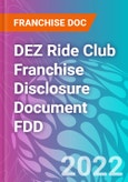 DEZ Ride Club Franchise Disclosure Document FDD- Product Image