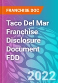 Taco Del Mar Franchise Disclosure Document FDD- Product Image
