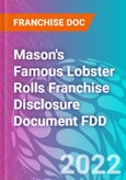 Mason's Famous Lobster Rolls Franchise Disclosure Document FDD- Product Image