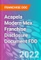 Acapela Modern Mex Franchise Disclosure Document FDD - Product Thumbnail Image