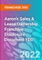 Aaron's Sales & Lease Ownership Franchise Disclosure Document FDD - Product Thumbnail Image