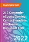 212 Contender eSports Gaming Center Franchise Disclosure Document FDD - Product Thumbnail Image