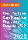 Clean Air Lawn Care Franchise Disclosure Document FDD- Product Image
