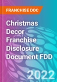 Christmas Decor Franchise Disclosure Document FDD- Product Image